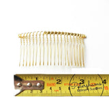 3 Inch Gold Comb Hair Clip Base