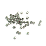 200 Pcs, 3mm Solid Brass Round Beads Silver