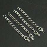 10 Pcs, 2 Inches Extender Chain Brass Lobster Claw Clasp