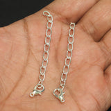 10 Pcs, 2 Inches Extender Chain Brass Lobster Claw Clasp