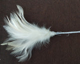 12 Pcs Jewellery Making White Feathers
