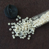 240+Pcs, 6/0 Opaque Cream Preciosa Seed Beads
