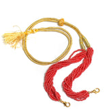 Seed Beads Pendant Dori Red luster