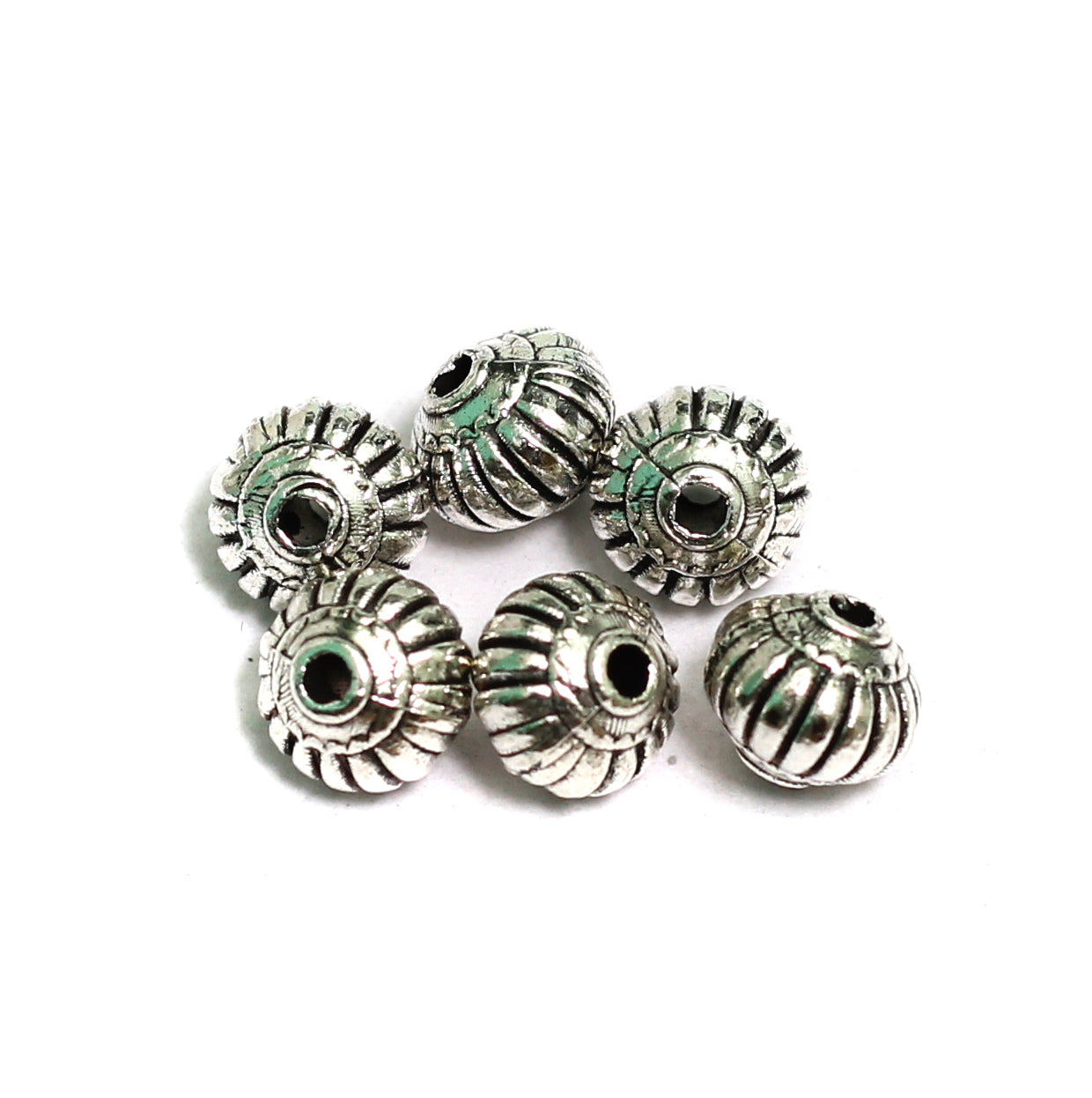 Bali Sterling Silver Beads | Bead Caps | 5.5mm Diameter | 2 pieces