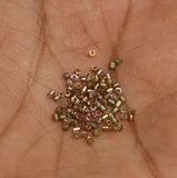 2800+Pcs, 13/0 Brown Rainbow 2 Cut Silver Line Glass Seed Beads