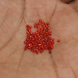 2800+Pcs, 13/0 Red 2 Cut Silver Line Glass Seed Beads