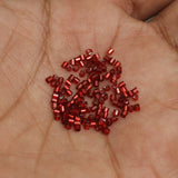 2800+, 13/0 Maroon 2 Cut Silver Line Glass Seed Beads