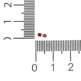 2800+, 13/0 Maroon 2 Cut Silver Line Glass Seed Beads