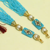 Beaded Glass Necklace Dori Turquoise