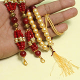 Designer Crystal Faceted Beaded Necklace Dori