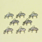 10 Pcs,17x13mm Elephant German Silver Charms,