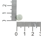 8mm White Round Monalisa Beads 1 String