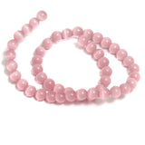 8mm Pink Round Monalisa Beads 1 String