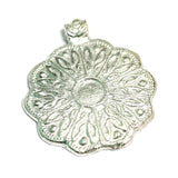 1 Pc, 2.5 Inches Metal Pendant Silver