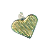 1 Pc, 1 Inch Heart Glass Pendant