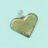 1 Pc, 1 Inch Heart Glass Pendant