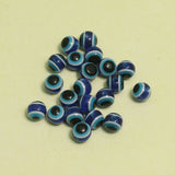 6mm Blue Evil Eye Beads