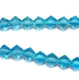 5 Strings Glass RONDELLE Beads Turquoise 8mm