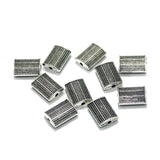 20 Pcs, 12x9mm German Silver Spacer Beads