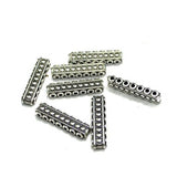 10 Pcs German Silver 7 Strings Connectors Silver 29x6mm