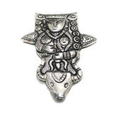 1 Pc German Silver Lord Shiva Pendant Silver