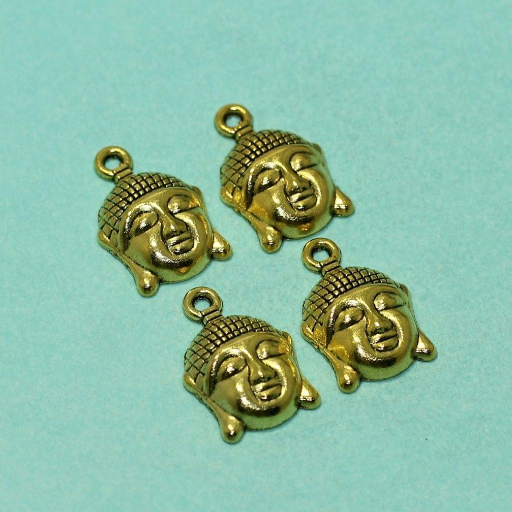 22mm German Silver Buddha Charms Golden