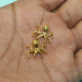 20 Pcs, 16x13mm German Silver Octagon Beads Golden