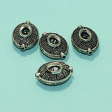 10 Pcs, 22x16mm German Silver Oval Beads