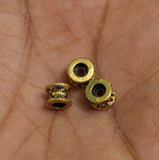20 Pcs, 7x5mm Golden German Silver Beads