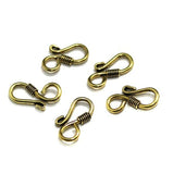 25mm German Silver S Hooks Gold