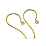 Brass Earring Hooks Golden