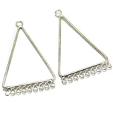 Brass Earrings Components Triangle 1.75 Inch