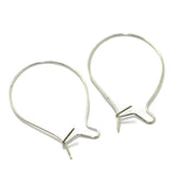 5 Pairs Brass Earring Hooks Silver