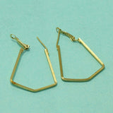 2 Inches Earring Hooks Golden