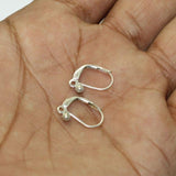 15x9mm Silver Brass Earring Hooks