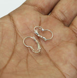 16x10mm Silver Brass Earring Hooks