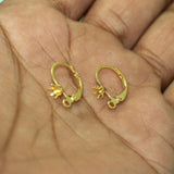 16x10mm Golden Brass Earring Hooks