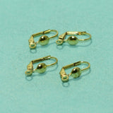 17x9mm Golden Brass Earring Hooks