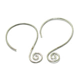 Brass Earring Hooks Silver