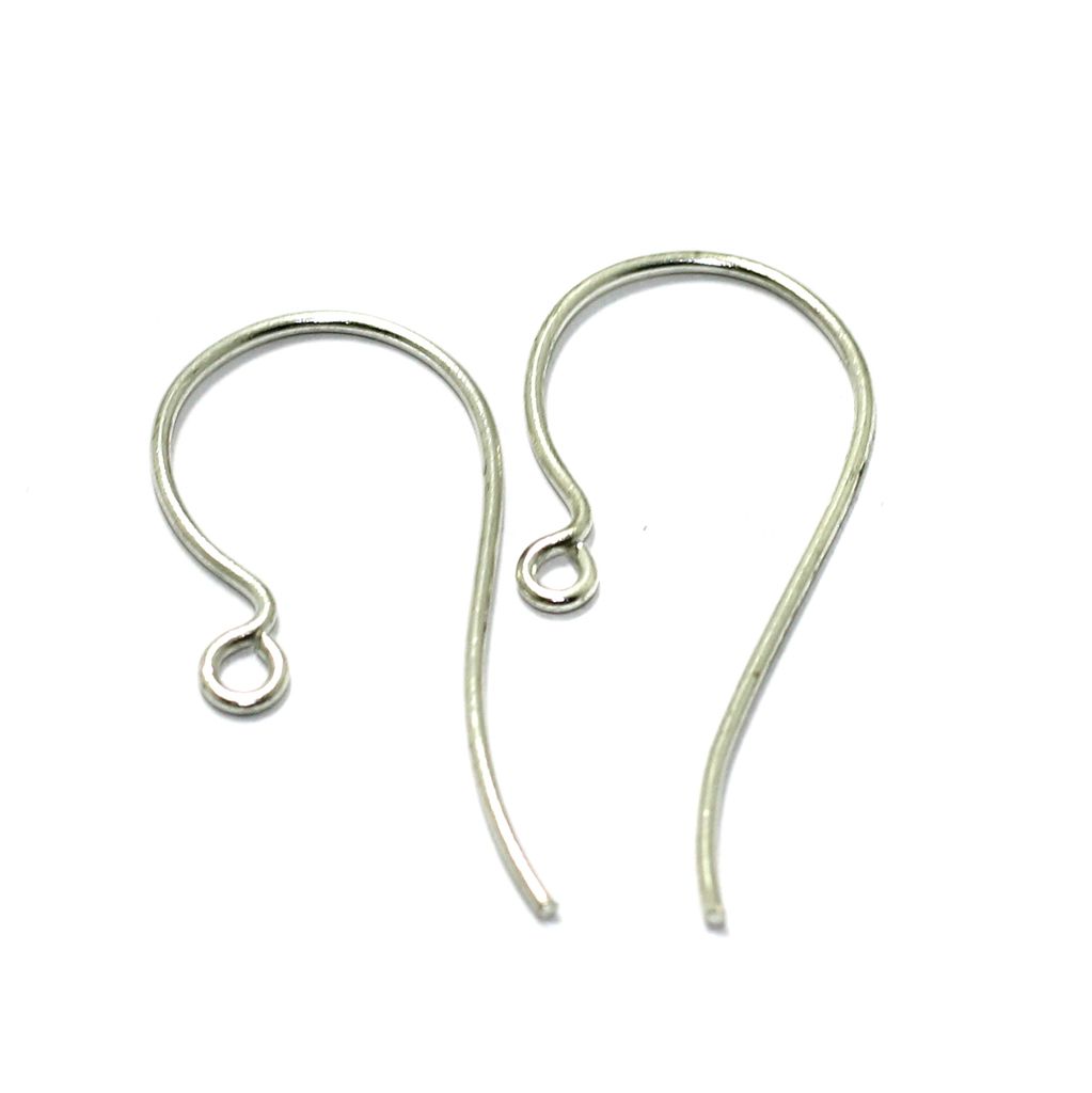 12 Pairs Combo Brass Earrings Hooks Silver