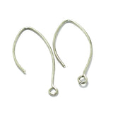 12 Pairs Combo Brass Earrings Hooks Silver