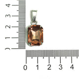 1 Pcs, 18x13mm Rectangle Stone Pendant