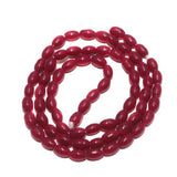 Jaipuri Beads Pink Oval 5 Strings 3mm