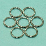 16mm Silver Fancy Round Open Ring