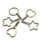 1.25 Inch Assorted Shaped Double Split Key chain