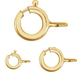 16,12,9mm Combo Korean  Brass Spring Ring Clasps