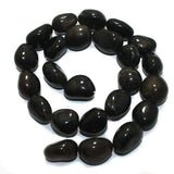 Tumble Black Onyx Stone Beads 17-13 mm