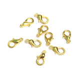 12mm Gold Finish Lobster Clasps