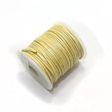 Leather Cord 2 mm Light Yellow