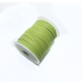 Jewellery Making Leather Cord 2mm Parrot Green-25 Mtr